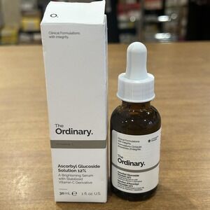 The Ordinary Ascorbyl Glucoside Solution 12% 1 Oz 30ml Brightening Face Serum